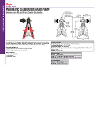 Thumbnail of document Data Sheet - PCHP Pneumatic Calibration Hand Pump